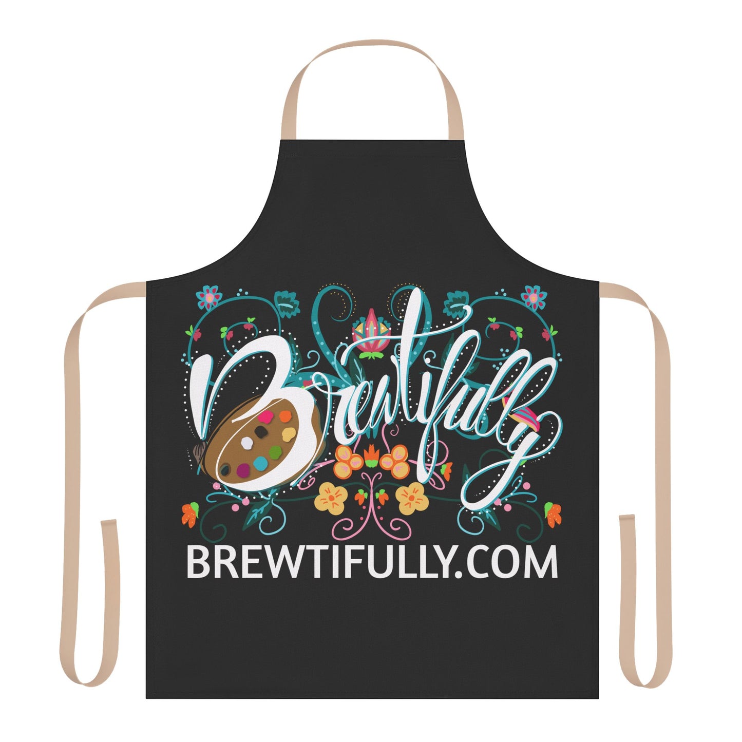 Brewtifully Apron, 5-Color Straps -Black