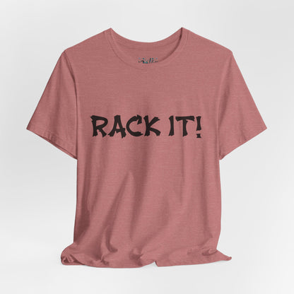 Rack It! Graphic Tee — Casual Statement Shirt for Gamers & Pool Players
