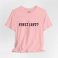 First Left? T‑Shirt — Funny Mahjong Directional Graphic Tee