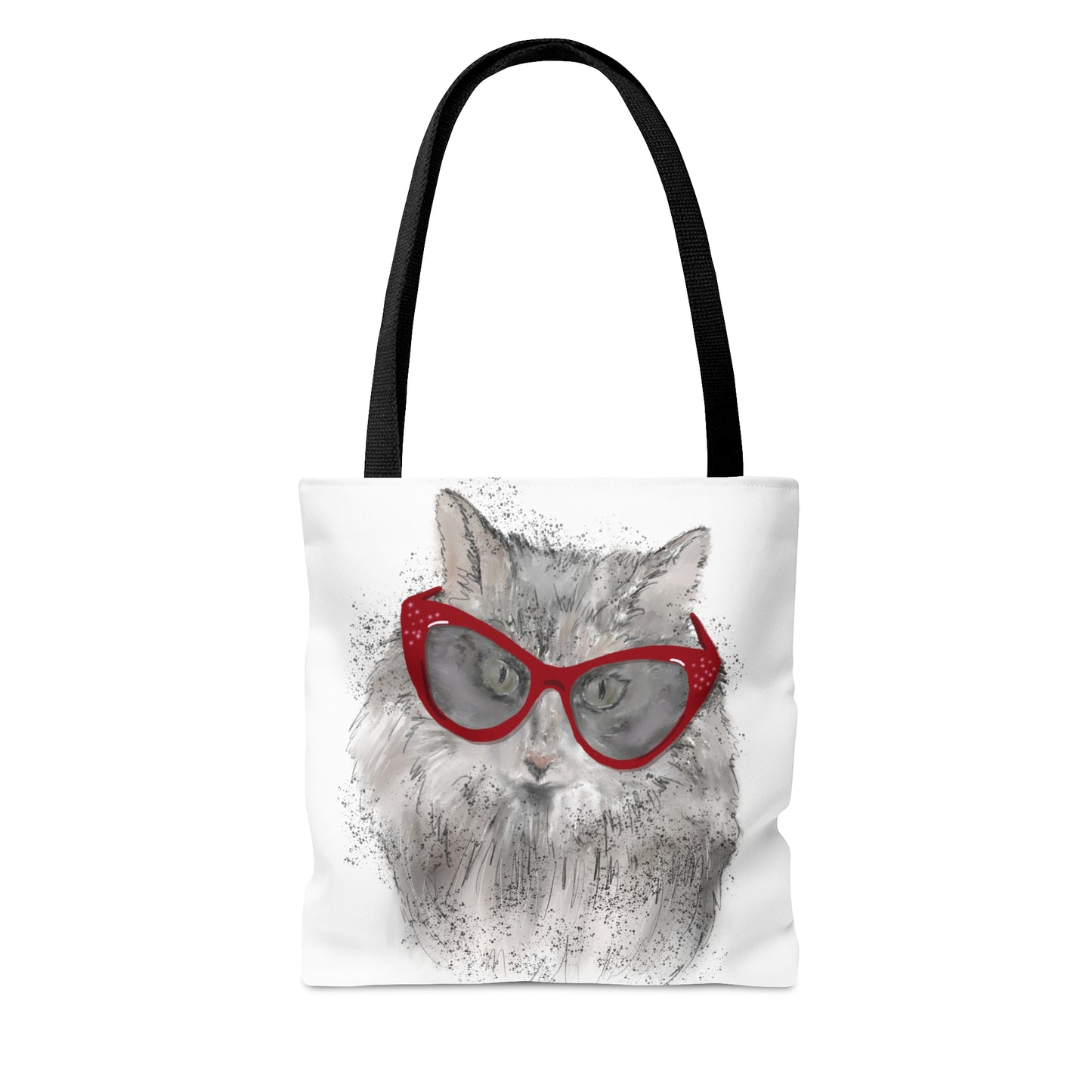 Catty glasses Tote Bag (AOP)