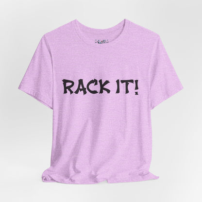Rack It! Graphic Tee — Casual Statement Shirt for Gamers & Pool Players