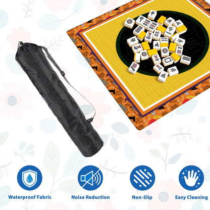 Mahjong Mat SleekSurface Halloween Sistas orange
