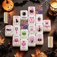 Witch's Familiar Pink & Purple abstract Halloween Mahjong Tiles