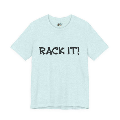 Rack It! Graphic Tee — Casual Statement Shirt for Gamers & Pool Players