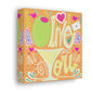 Olive You canvas Valentine