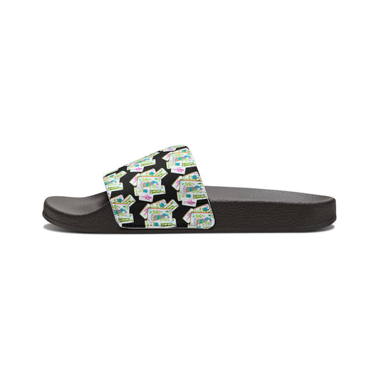 Women's Slide Sandals — Floral Pastel Removable-Strap Slides