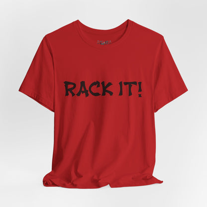 Rack It! Graphic Tee — Casual Statement Shirt for Gamers & Pool Players
