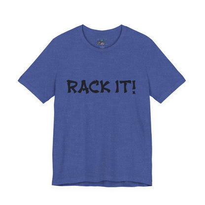 Rack It! Graphic Tee — Casual Statement Shirt for Gamers & Pool Players