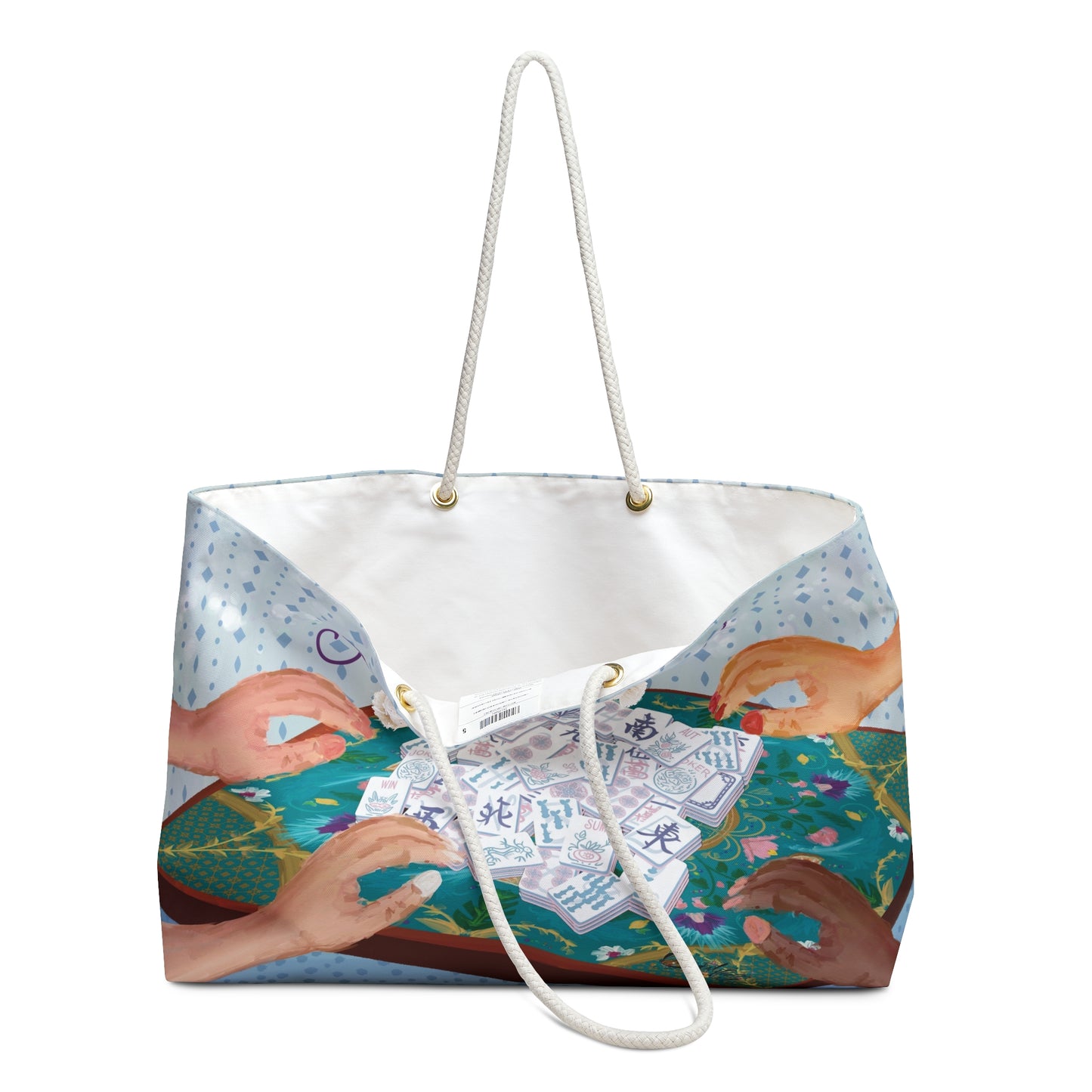 Trust the Tiles Weekender Bag - Mahjong Travel Tote