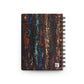 The Delamater Series- Spiral Notebook — Abstract Dark Grunge Stripes Journal