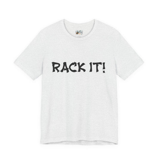 Rack It! Graphic Tee — Casual Statement Shirt for Gamers & Pool Players