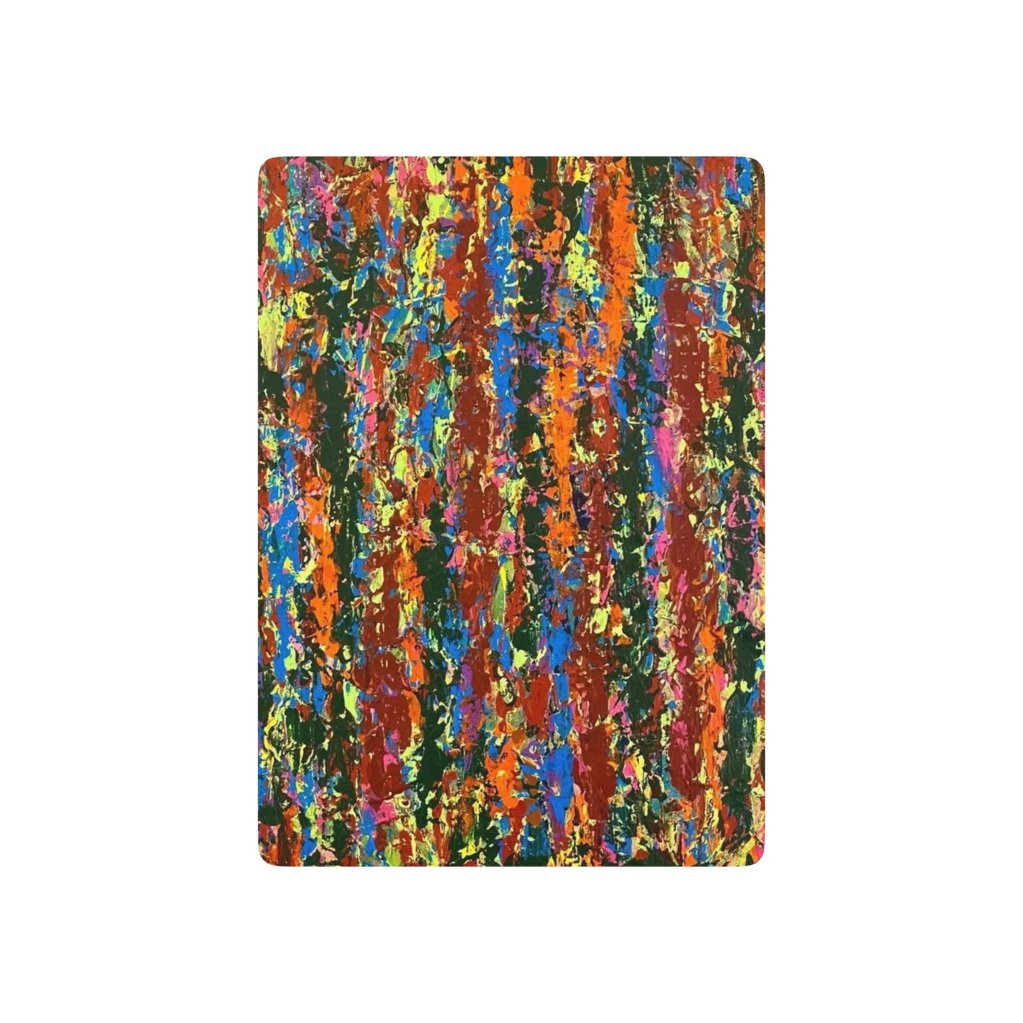 The Delamater Series- Abstract Art Poker Playing Cards – Colorful Striped Back Deck