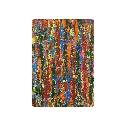 The Delamater Series- Abstract Art Poker Playing Cards – Colorful Striped Back Deck