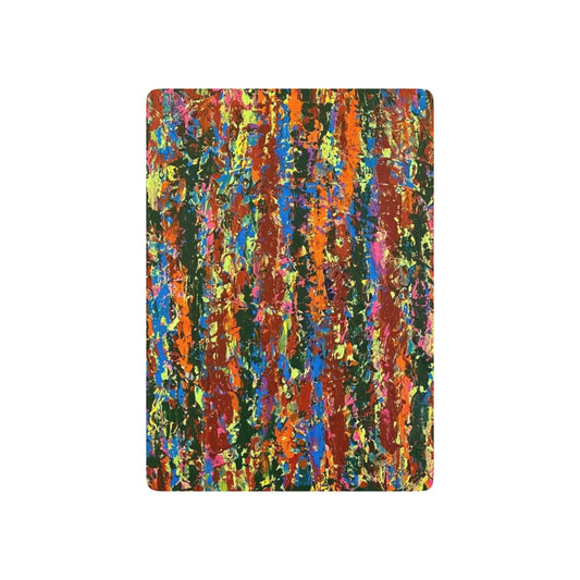 The Delamater Series- Abstract Art Poker Playing Cards – Colorful Striped Back Deck