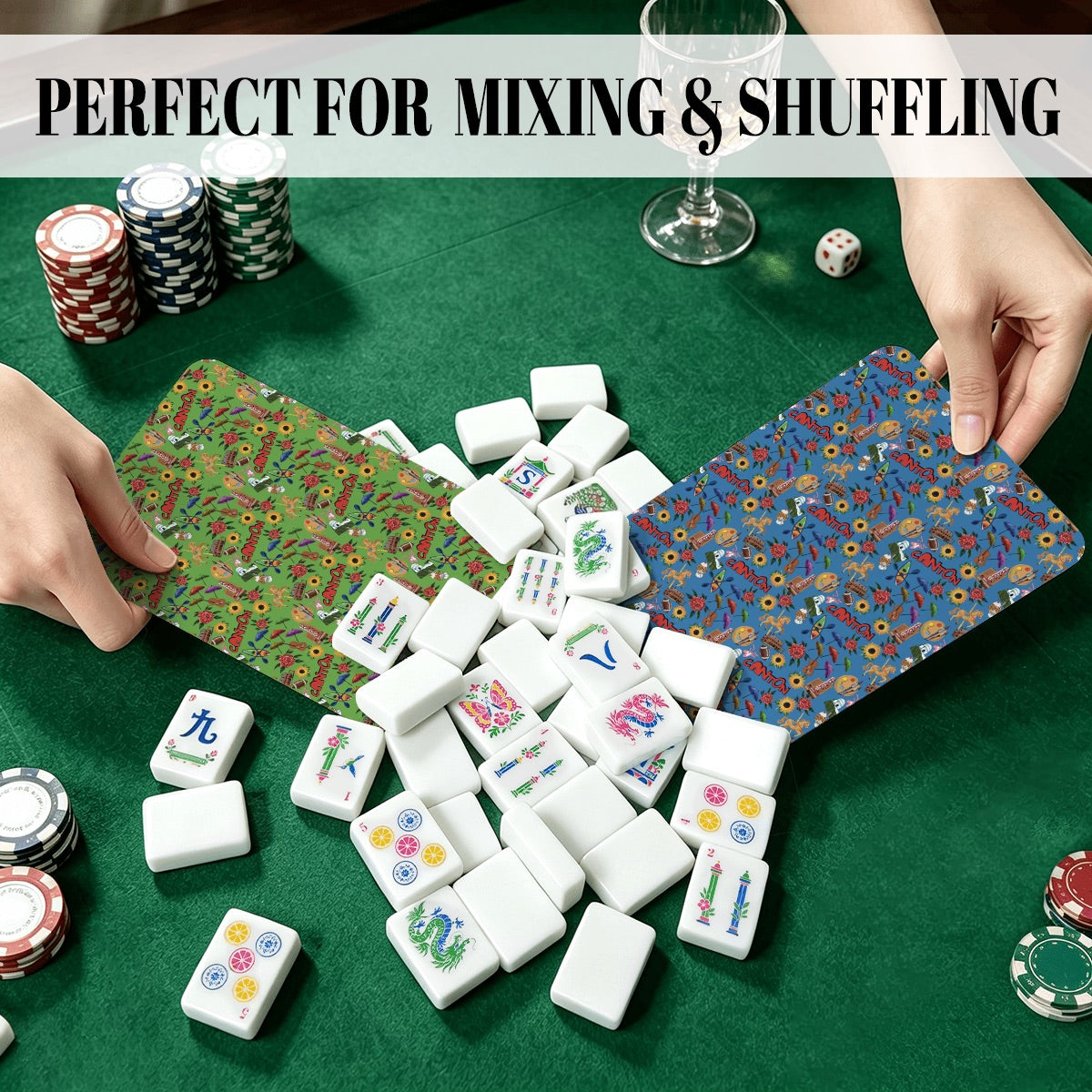 Classic Mahjong Shuffler Cards  Set of 4 Stark County Shufflers