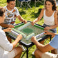 Mini Travel - Green texture design Mahjong Mat 20.9"x20.9" (Ship Rolled up)