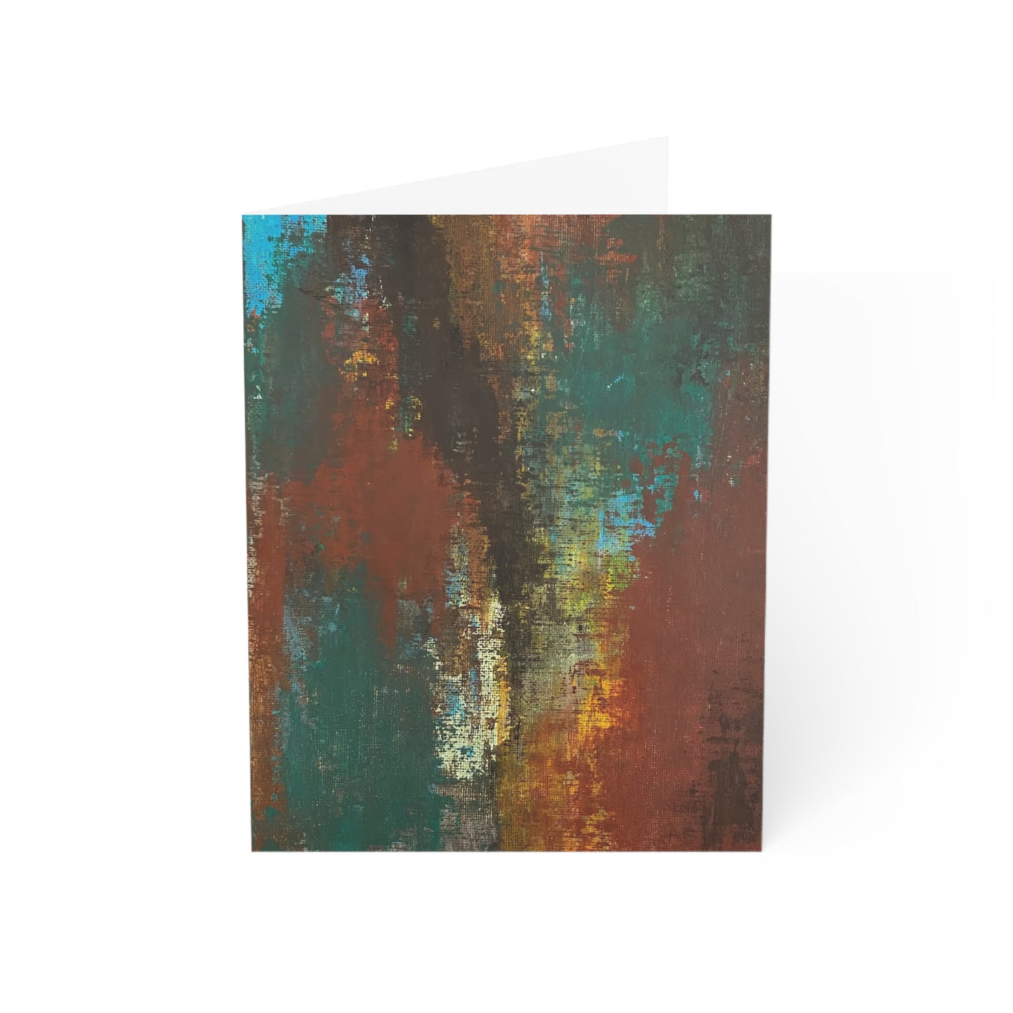 The Delamater Series-Abstract Rustic Texture Greeting Cards — Blank Interior (Single or Multi-Pack)