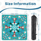 2026 Teal Penguin Winter Mahjong Mat 31.5"x31.5" (Ship Rolled up)