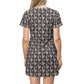 CAK bird dress All-Over Print T-Shirt Dress — Colorful Abstract Patterned Casual Dress