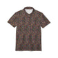 The Delamater Series- Abstract Multicolor Polo Shirt - All-Over Print Casual Polo