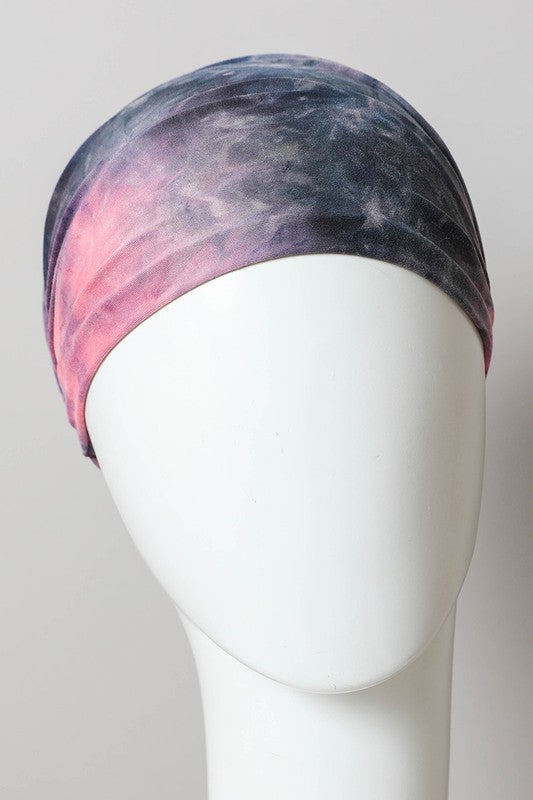 Wide Band Tie Dye Headwrap