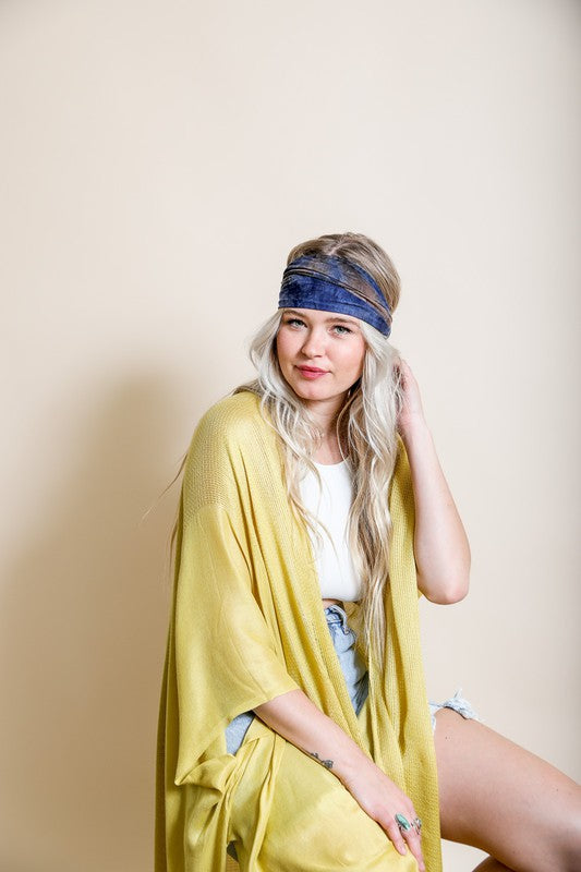 Wide Band Tie Dye Headwrap