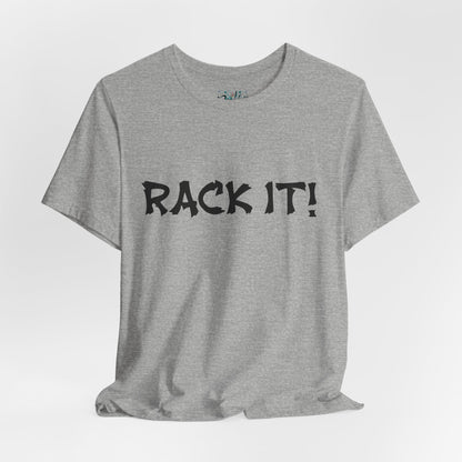 Rack It! Graphic Tee — Casual Statement Shirt for Gamers & Pool Players