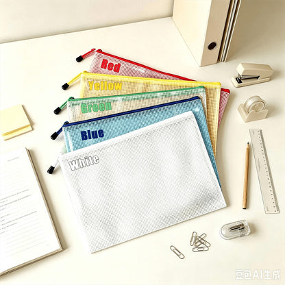 MAHJ by Brewtifully-A4 Mesh Zipper Pouch