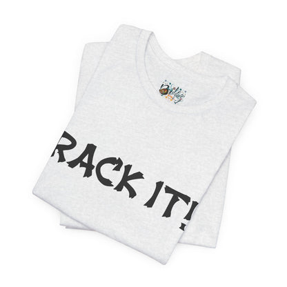 Rack It! Graphic Tee — Casual Statement Shirt for Gamers & Pool Players