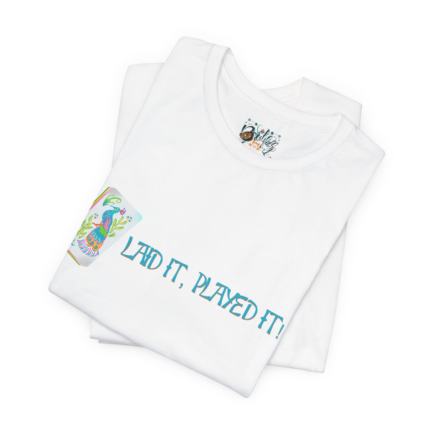 Brewtifully T-Shirt — 'Laid It, Played It' Bird Bam Mahjong Graphic Tee