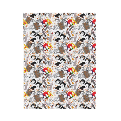 Pocused- white Velveteen Plush Blanket