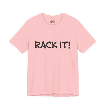 Rack It! Graphic Tee — Casual Statement Shirt for Gamers & Pool Players