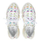 Women's Mahjong Mesh Sneakers — Lightweight Breathable Running Shoes with Colorful Tile Pattern