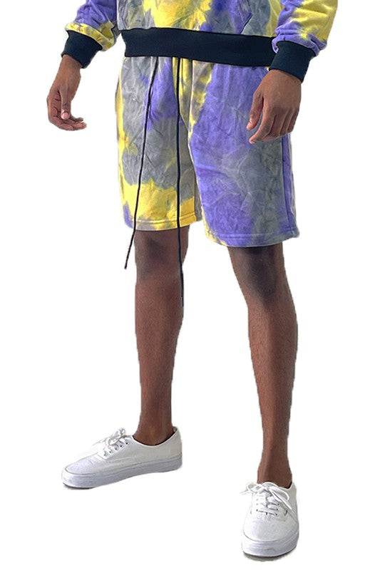 Weiv Mens Tye Dye Sweat Shorts