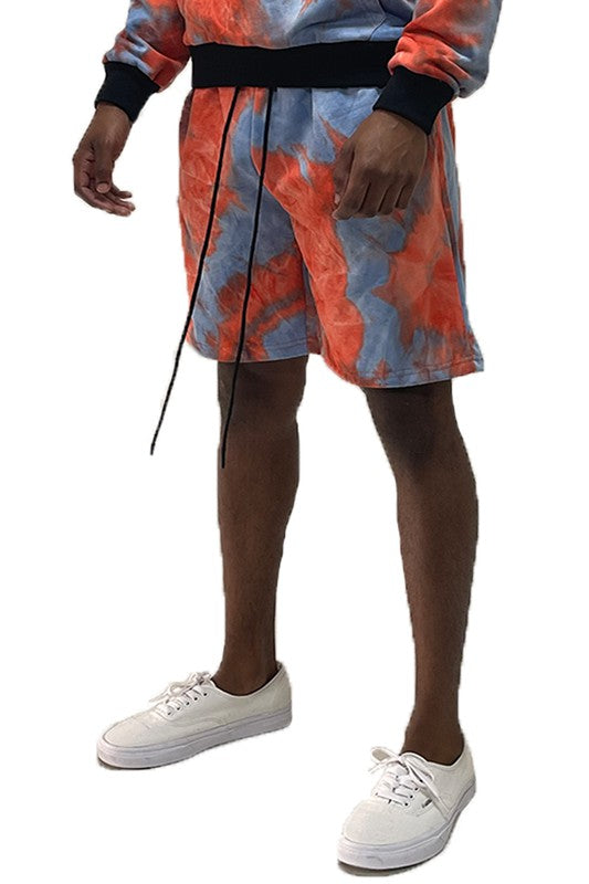 Weiv Mens Tye Dye Sweat Shorts