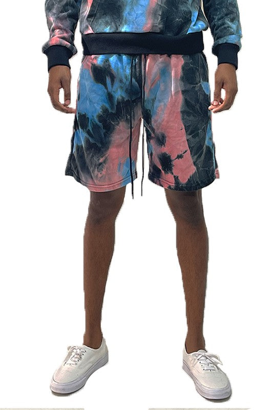 Weiv Mens Tye Dye Sweat Shorts