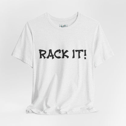 Rack It! Graphic Tee — Casual Statement Shirt for Gamers & Pool Players