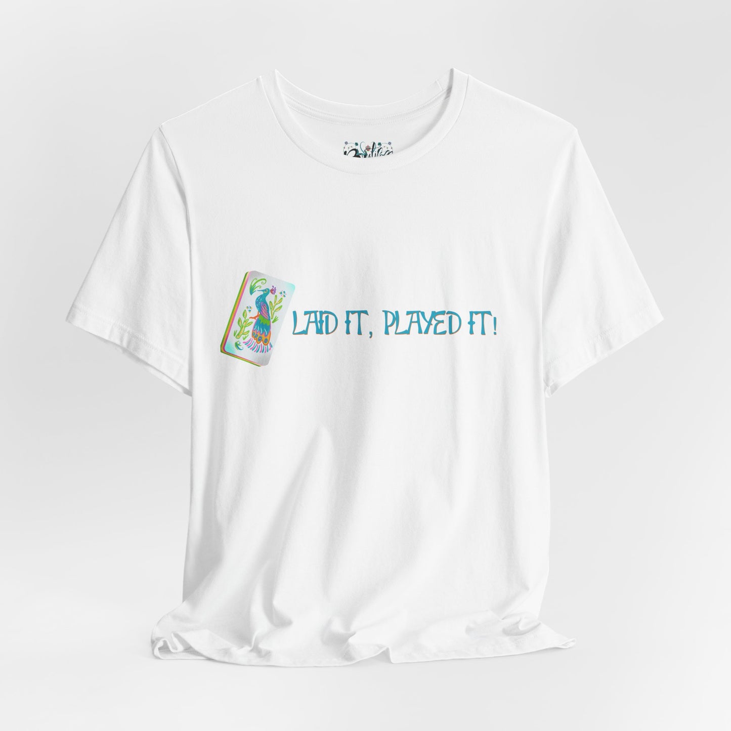 Brewtifully T-Shirt — 'Laid It, Played It' Bird Bam Mahjong Graphic Tee