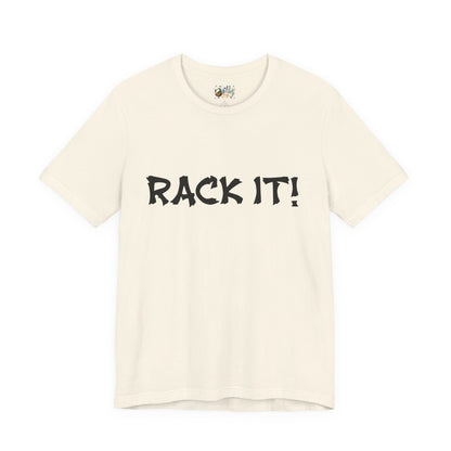 Rack It! Graphic Tee — Casual Statement Shirt for Gamers & Pool Players
