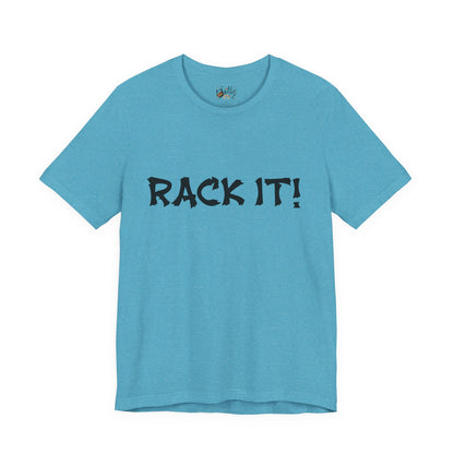 Rack It! Graphic Tee — Casual Statement Shirt for Gamers & Pool Players