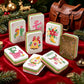 Western Christmas Mahjong Tiles Brown Boots