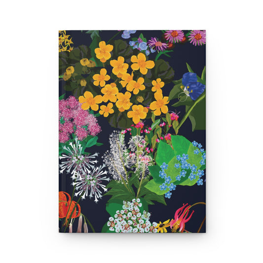 Ohio flowers Hardcover Journal Matte