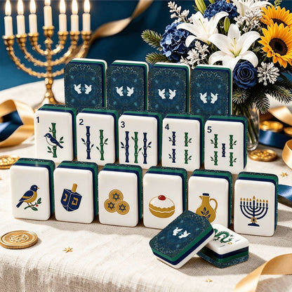 Heritage Hanukkah Mahjong Tiles -Peaceful Holiday