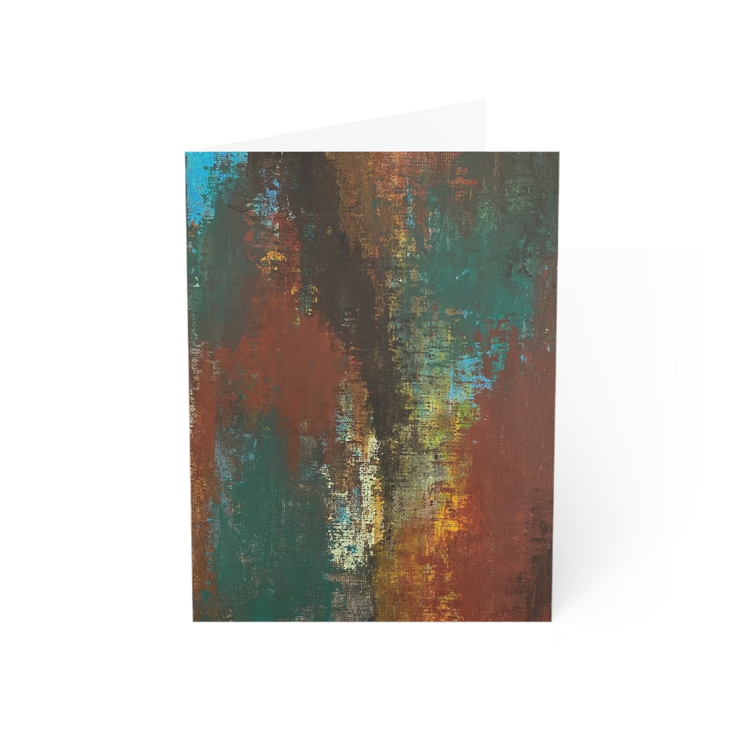 The Delamater Series-Abstract Rustic Texture Greeting Cards — Blank Interior (Single or Multi-Pack)