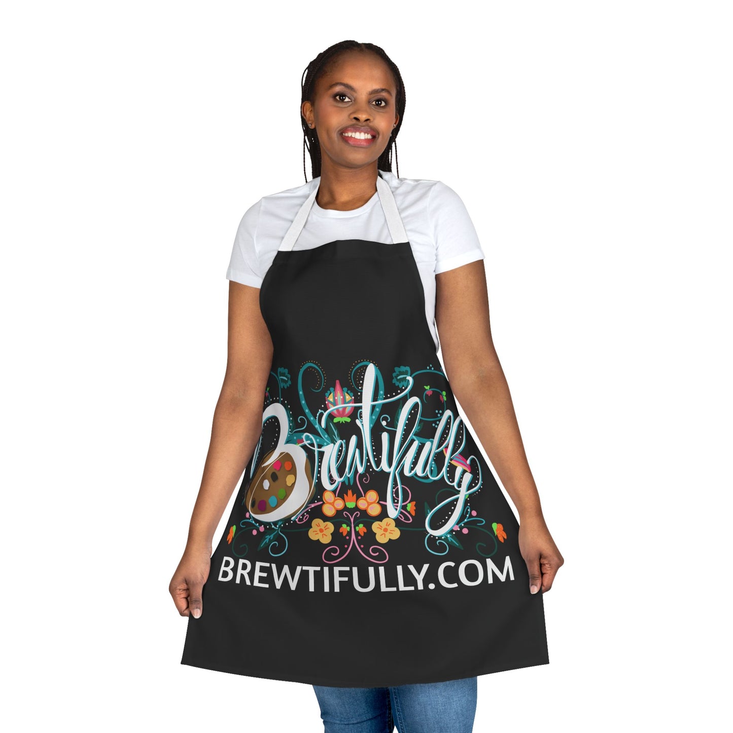 Brewtifully Apron, 5-Color Straps -Black