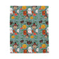 Vintage Halloween Velveteen Plush Blanket