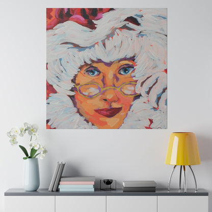 Mrs Claus Matte Canvas, Stretched, 0.75"