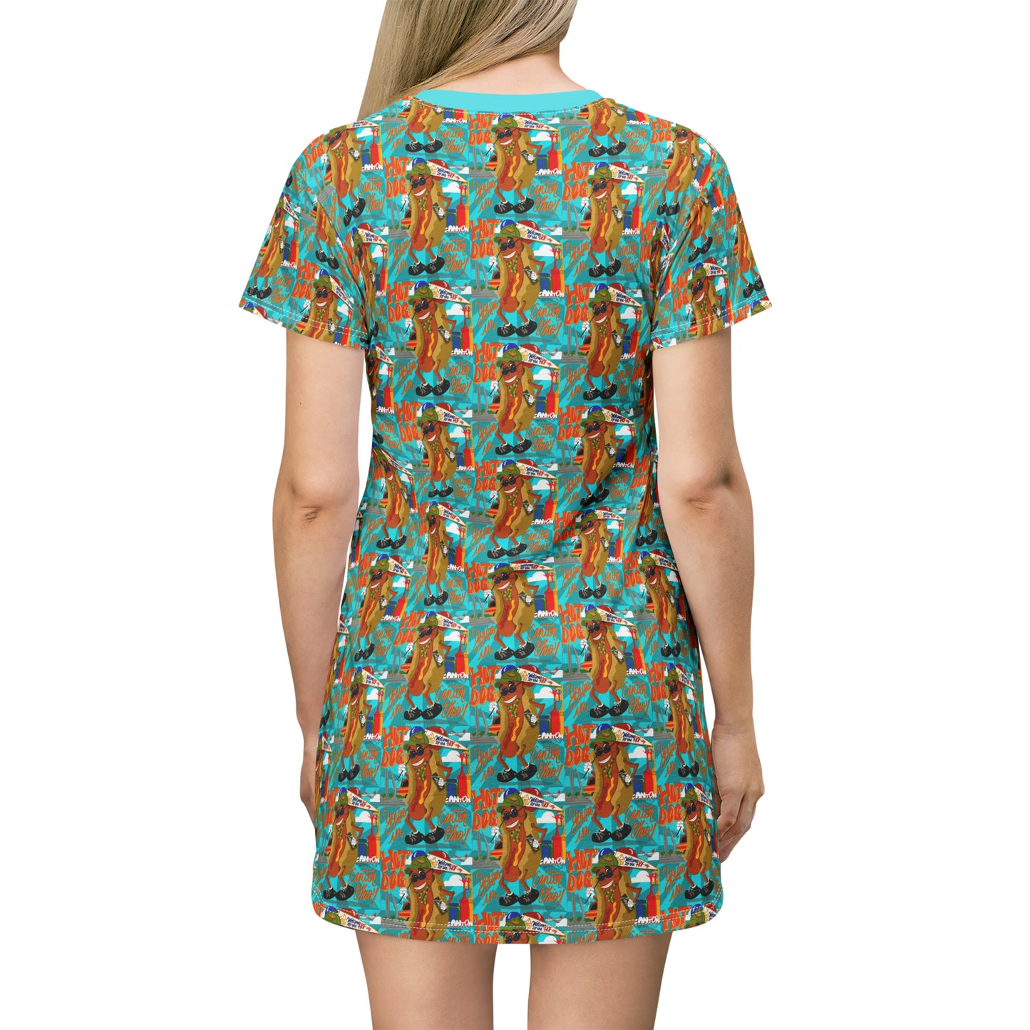 Hot Dog, you’re in canton-T-Shirt Dress (AOP)