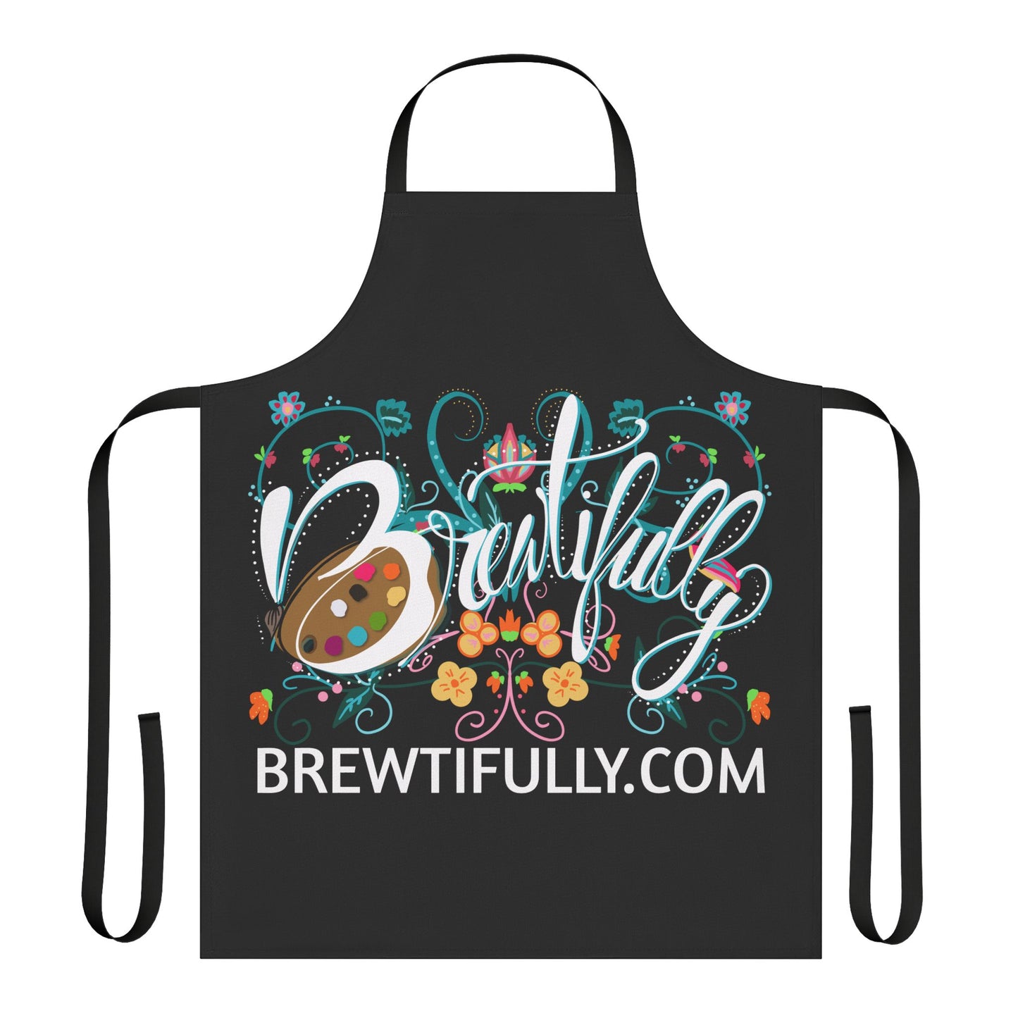 Brewtifully Apron, 5-Color Straps -Black