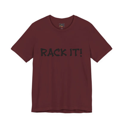 Rack It! Graphic Tee — Casual Statement Shirt for Gamers & Pool Players